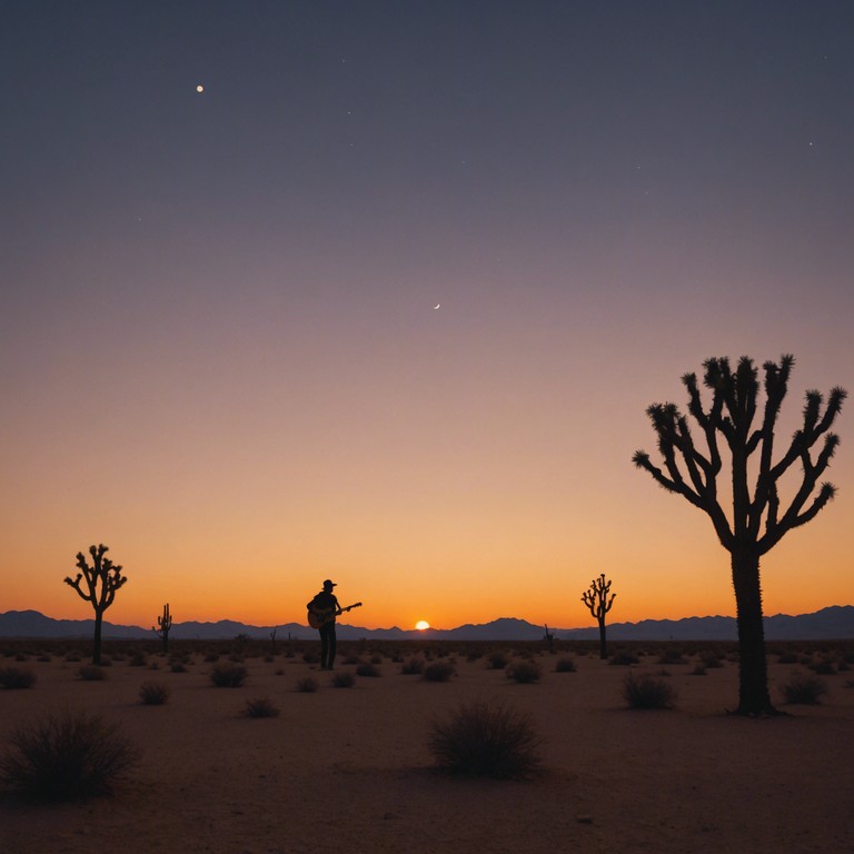 This song intertwines the smooth, rhythmic patterns of rumba with the earthy tones of country music, featuring soulful guitar melodies that echo the vastness and solitude of the desert. Emotional lyrical storytelling without words, this track captures the essence of a lonely, introspective journey through the sandy plains.