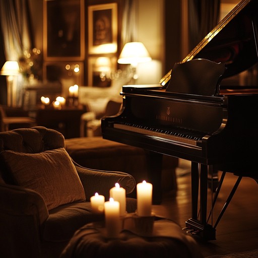 Experience the warmth of gentle piano melodies that weave together to form an intimate lounge setting, perfect for relaxing evenings and heartfelt moments.