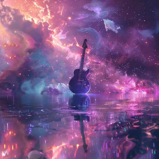 Dive into an ethereal and aggressive soundscape, blending the raw energy of distorted guitars with shimmering, atmospheric synths. This piece conjures visions of cosmic rifts and interstellar voyages, creating a powerful otherworldly experience.