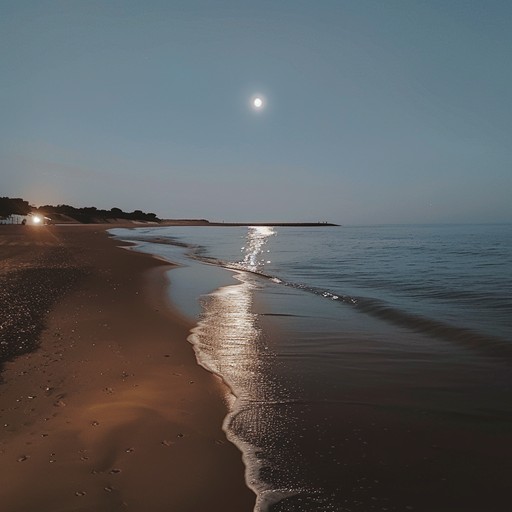 Experience the gentle dancepop tunes that soothe the soul and ease your mind, ideal for a relaxing evening by the beach. The soft synths and calming percussion create a peaceful ambiance, evoking the calming sounds of the ocean under the moonlight.