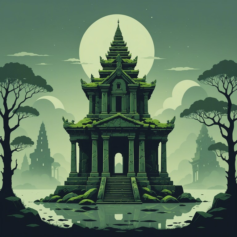 In the heart of a forgotten civilization, these tones echo the mysterious spirit and the secrets of a lost age, evoking an atmosphere filled with eerie and ethereal sounds. The music combines ancient instruments with modern ambience, creating a bridge between the past and the present. This piece uses traditional melodies that resonate with the shadowy corners of history, enveloped in a fog of mystery.