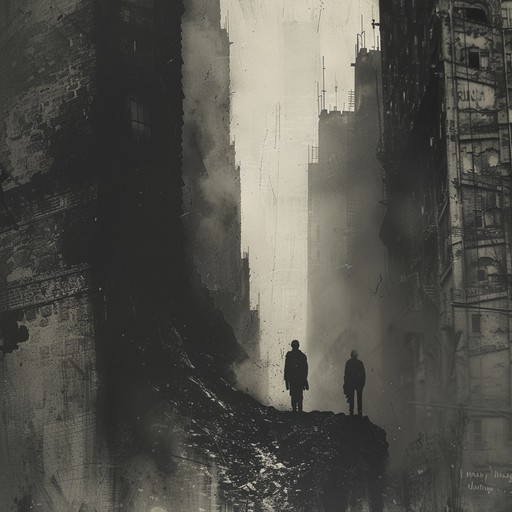 Step into an eerie urban jungle where beats and synths create looming suspense. The darkness is thick, and the tension is palpable as each note lingers in the fog of uncertainty and dread.