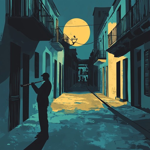 An instrumental mambo piece that blends traditional cuban rhythms with mysterious undertones, creating an intriguing atmosphere that transports listeners to the dimly lit streets of havana at midnight