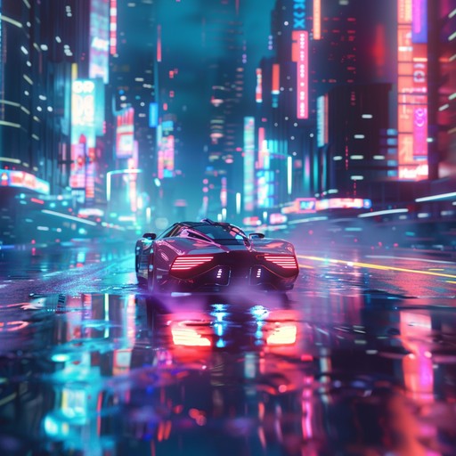 Feel the pulse of neon lights and driving beats as you navigate through an 80s inspired digital cityscape. This synthwave track immerses you in a world of classic video game sounds and nostalgic melodies, capturing the essence of a bygone era