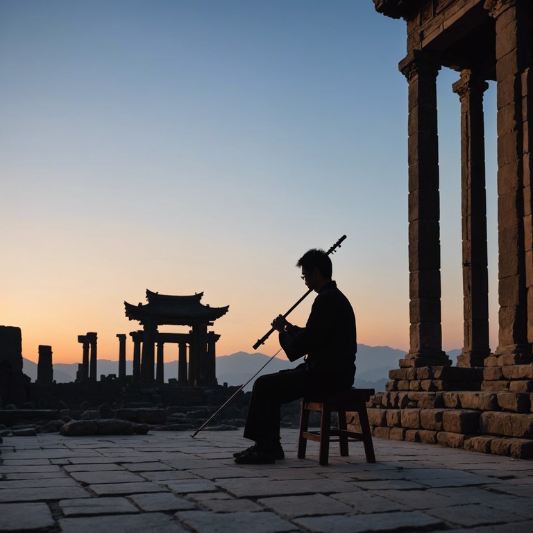 In this track, the poignant sounds of an erhu capture the essence of yearning and nostalgia, as timeless melodies weave through a landscape of memories and dreams long past. Sit back and journey through forgotten eras and unspoken tales