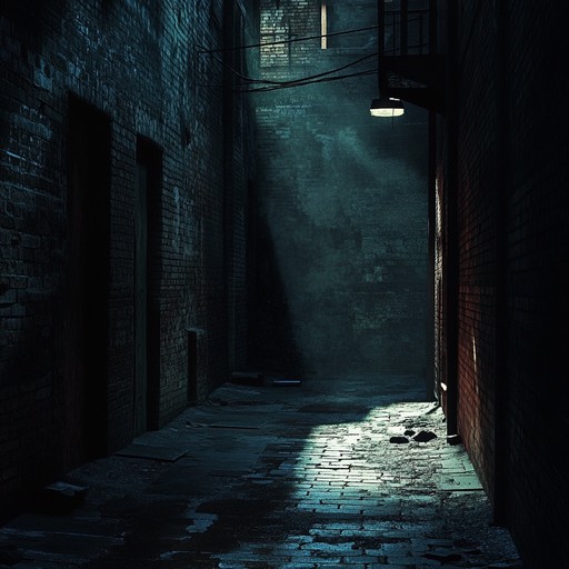 A chilling journey through dark urban alleys, layered with soulful melodies and haunting harmonics, creating an eerily introspective atmosphere that grips listeners in suspense.