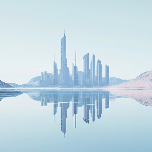 In this alternative imagining, the song dwells more into the reflective and ambient aspects of future living. It paints an auditory picture fusing ambient soundscapes with warm electronic pulses that rhythmically mimic heartbeats and thoughtful ai whispers, evoking a soundscape meant for late night contemplations overlooking a vast, technologically advanced city vista.