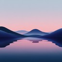 gentle electronic beats creating a calming evening atmosphere