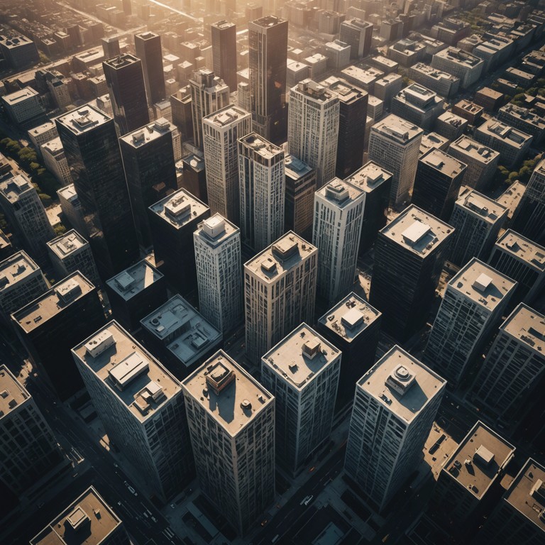 Imagine soaring above a bustling cityscape as the sounds of urban hip hop blend with emotive chords to create a dynamic soundscape that pulsates with the energy and heart of the streets below. This track will combine the rhythm of the city with airy synths to symbolically lift the listener to new heights, creating a powerful and moving urban anthem.