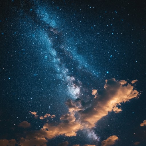 An instrumental piece featuring soothing harmonies and ambient sounds that evoke the feeling of drifting peacefully through the cosmos. The gentle progression of the music creates a dreamlike atmosphere, perfect for relaxation and introspection.