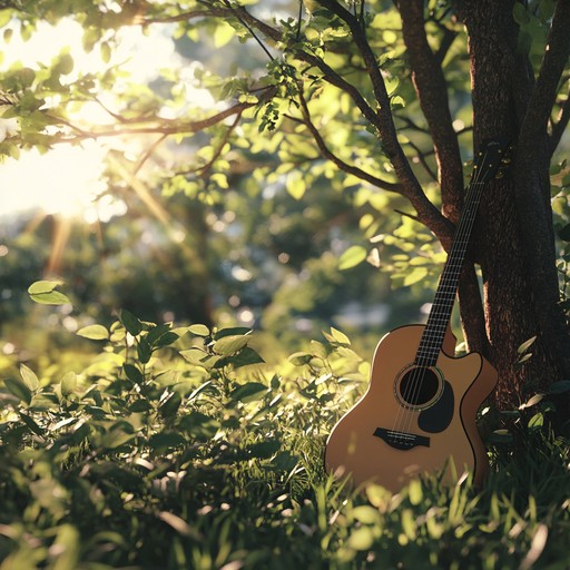 The gentle strumming of an acoustic guitar weaves a soft, liberating melody that takes the listener on a peaceful journey. Each note resonates with a sense of hope and renewal, as the calming rhythms echo the sensations of breaking free from burdens and finding inner peace.