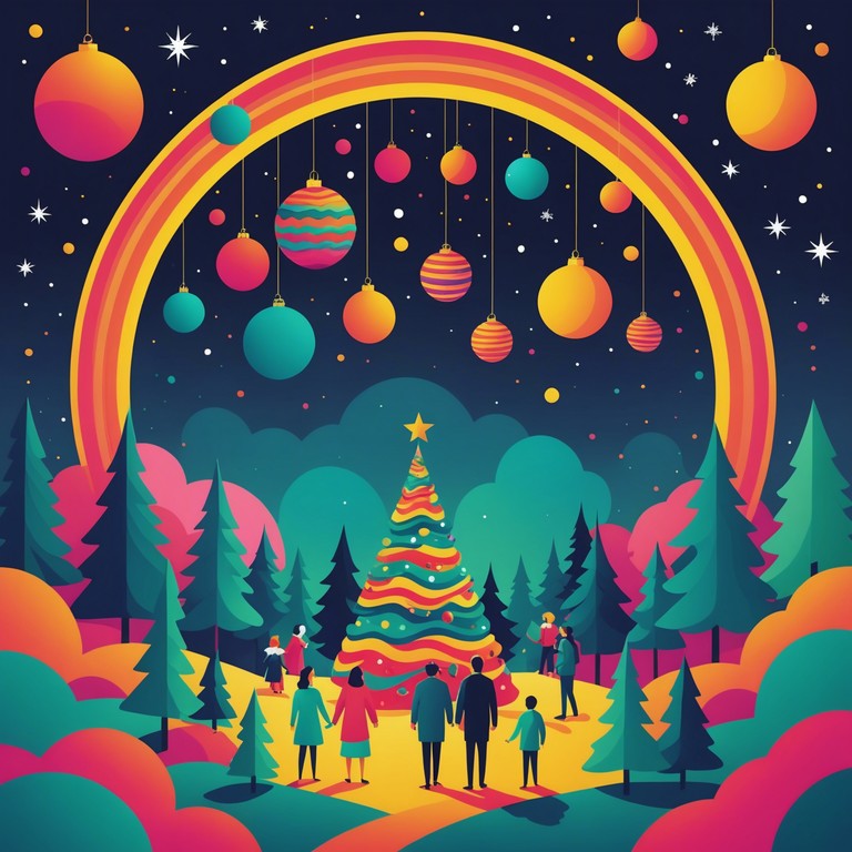 Imagine a sonic journey where traditional festive melodies fuse seamlessly with swirling psychedelic rock elements. This song captures the essence of a colorful holiday season seen through a kaleidoscope of musical innovation. The track combines classic rock instruments with a groovy, expansive sound that invites listeners to both reflect and celebrate.