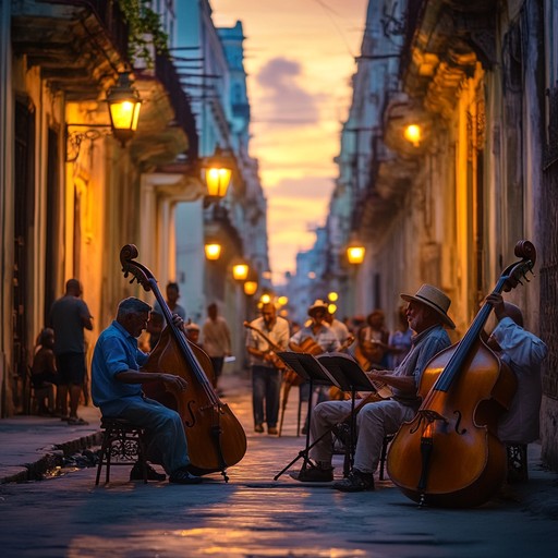 Picture a serene evening in havana. Congas and bongos create a soothing afro cuban rhythm while gentle flute melodies intertwine with ambient nature sounds. Perfect for evoking a peaceful, tranquil atmosphere rich in cultural tones.