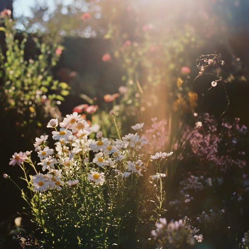 Imagine a tranquil garden bathed in sunlight where every petal and leaf dances gently in the breeze. This piece uses delicate melodies to paint a picture of natural beauty and serenity, capturing the essence of a sunny, peaceful day.