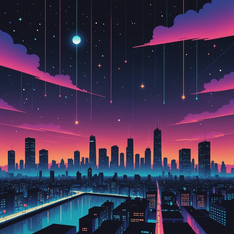 The soundscape of 'neon uprising pulse' embodies the rallying cry of a futuristic revolution, where every beat and synth plays like the heartbeat of a new era taking shape amidst the chaos of a cyberpunk metropolis.