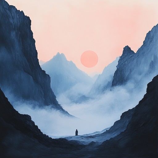 An instrumental dark ambient track featuring the melancholic sounds of the duduk, weaving haunting melodies over deep atmospheric drones, evoking the solitude of distant mountains and lost memories