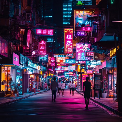 This instrumental electro piece blends bright synth melodies with bouncy rhythms, evoking the joy and freedom of exploring a vibrant city at night, with the glow of neon lights and the buzz of energy all around.