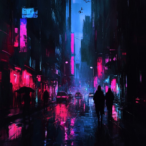 Dive into a dark, futuristic world with pulsating synths, ominous drones, and dissonant melodies. This track creates an unsettling atmosphere reminiscent of dystopian cityscapes bathed in neon lights, evoking feelings of unease and mystery. Perfect for setting a suspenseful, high tech mood.