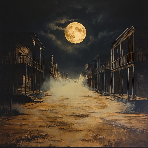 An instrumental piece capturing the eerie silence of an abandoned town, featuring haunting slide guitar melodies that evoke a sense of mystery and unease, weaving through sparse arrangements to create an atmosphere of suspense.