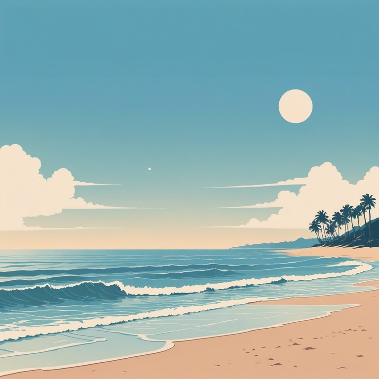 Imagine sitting on a serene caribbean beach as gentle waves lap at the shore and a calm reggae rhythm plays in the background, providing a soundtrack for a perfect sunny day. Soft, soothing melodies create an atmosphere of peace and relaxation, inviting you to unwind and let the stresses of the day drift away with the tide.