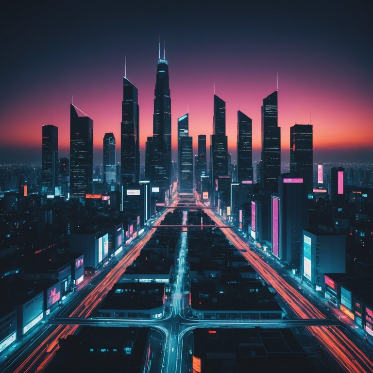 This track should embody the spirit of a high speed chase scene in a futuristic cityscape. Imagine the adrenaline of racing through neon lit streets with pulsating beats that build and ebb in perfect sync with the listener's increasing heartbeat. The music should encapsulate both tension and thrill, using layered electronic sounds to give a sense of unstoppable motion.