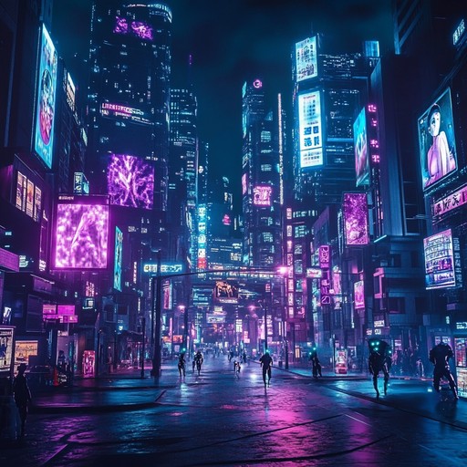 Dive into the adrenaline pumping world of cyberpunk with energetic beats and futuristic synths. This track captures the spirit of rebellion and the quest for freedom in a neon infused dystopian cityscape.