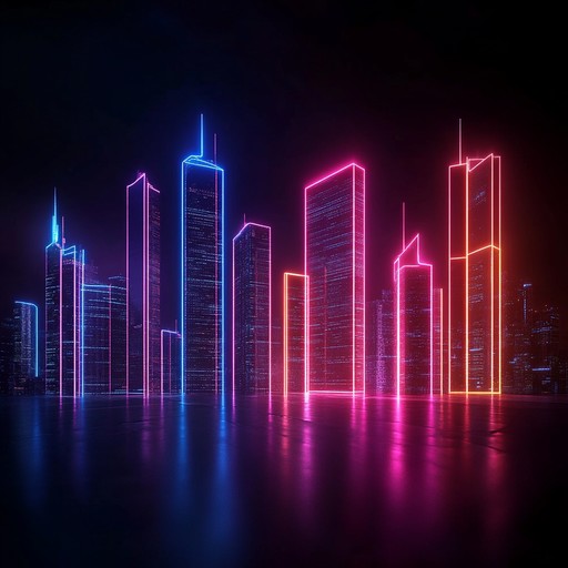 Immerse in vibrant synthwave, capturing the essence of a futuristic, neon lit cityscape. Driving beats, pulsating basslines, and shimmering synths blend harmoniously to evoke a sense of euphoria and excitement as you cruise through the dreamlike urban environment.