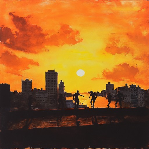 A vibrant and energetic instrumental rumba piece that captures the joy and excitement of a sunrise over the city of havana, blending traditional cuban rhythms with modern flair to inspire listeners to embrace a new day with hope and enthusiasm