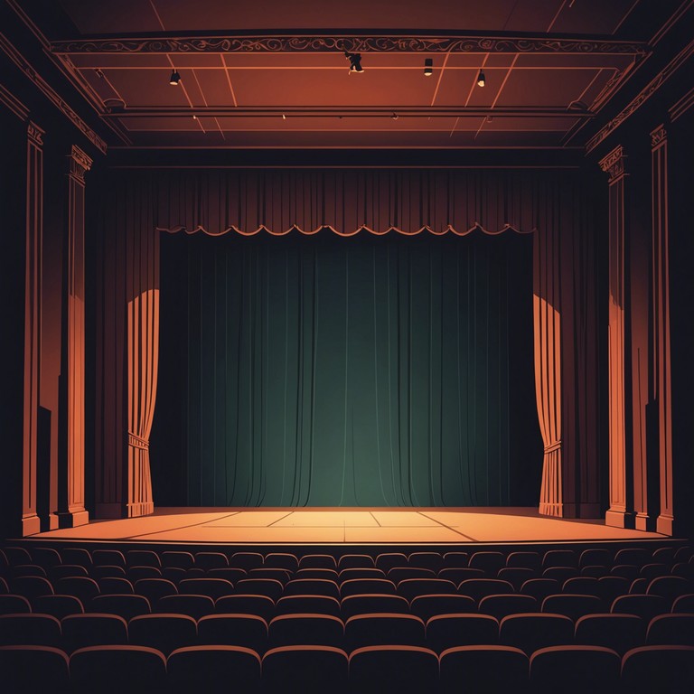 A track that unfurls with eerie delicacy, echoing the anxiety of an invisible, ever present audience in a deserted theatre. Melodies twist like the shadows of forgotten actors whispering secrets through velvet curtains long undisturbed. As every note plays, the sense of something sinister lurking just beyond perception grows stronger, resonating with the acoustics of an abandoned stage.