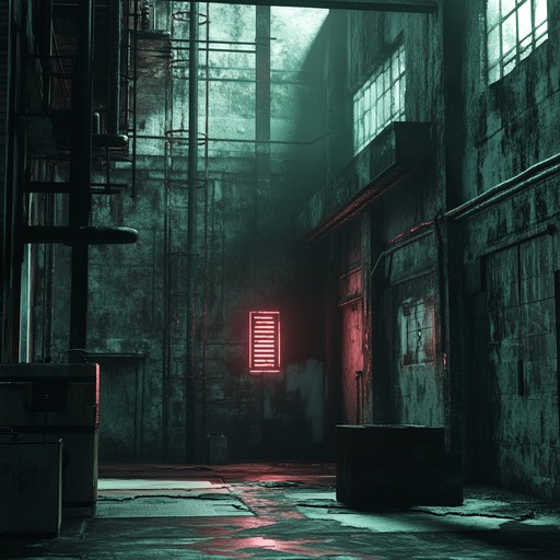 Experience the raw, intense atmosphere of the city's edge through industrial rhythms intertwined with eerie ambient soundscapes, creating a brooding and intense audio journey.