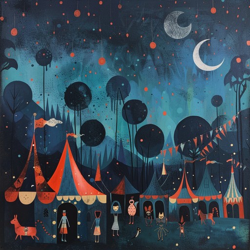 Embark on an enigmatic adventure through a surreal midnight carnival, guided by dramatic and whimsical melodies that evoke both wonder and tension. Featuring eclectic soundscapes and sudden dynamic shifts, this piece captures the essence of an unforgettable and mysterious carnival night.