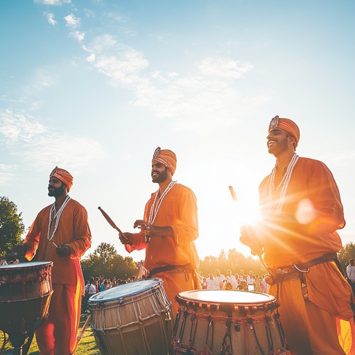 A captivating instrumental track bringing together lively dhol beats and joyous melodies, ideal for festive dance celebrations. This composition showcases a cheerful blend of traditional bhangra elements, creating an uplifting atmosphere that invites everyone to move their feet.