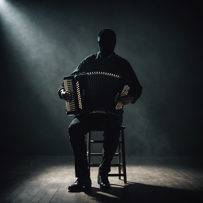 Evoking the elegance and mystique of a late night cabaret show, this track serves as a medium for telling stories of hidden desires and unspoken emotions through the mesmerizing sound of the accordion.