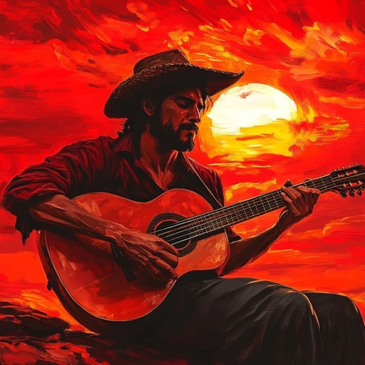 An intense flamenco guitar piece that channels raw anger and passion, featuring rapid strumming, aggressive rhythms, and haunting melodies that evoke the fiery spirit of rebellion in traditional spanish music.