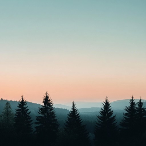 A peaceful instrumental piece that captures the gentle rustling of wind through towering bavarian pines, evoking a sense of calm and connection with nature.