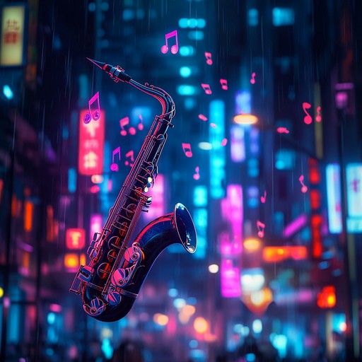 A mesmerizing instrumental track combining trippy jazz elements with smooth house beats, creating an immersive, hypnotic soundscape that transports listeners to neon lit urban nights.