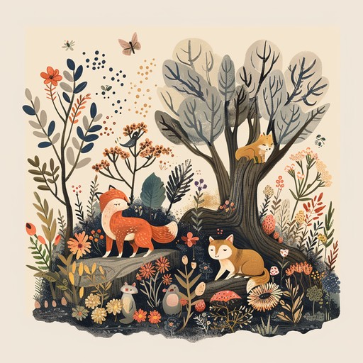 This charming nature inspired tune invites children on an enchanted woodland journey, filled with lively rhythms, whimsical melodies, and captivating harmonies that stimulate young minds