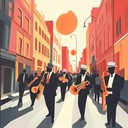 upbeat jazz tune capturing joy of sunny street parade.