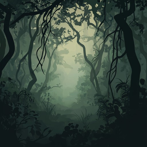 This instrumental track fuses unnerving rhythms with tropical soundscapes, transporting listeners deep into an eerie jungle ritual. The combination of haunting percussion and unsettling ambient noises creates a spine chilling atmosphere that evokes the mystery and danger of the unknown.