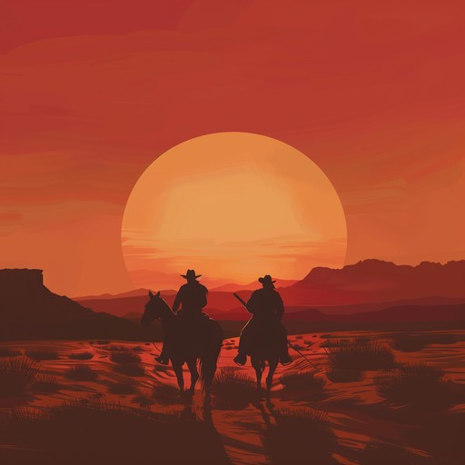 Picture a scene with cowboys riding slowly across a vast, sunlit desert landscape, the air filled with a sense of solitude and the spirit of the old west. This track combines the acoustic landscapes of traditional western music with a modern touch, reflecting both the timeless struggle and the serene beauty of the desert.