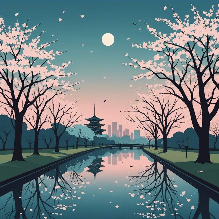 Crafting a contemplative exploration, this track mirrors the subdued and introspective moments found in anime, weaving delicate melodies to evoke a sense of inner peace and profound thought. A composition that travels through the quiet streets and serene shadowy corners of a fictional tokyo, capturing the spirit of thoughtful solitude.