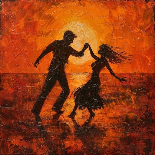 Imagine a vibrant sunset on a hot summer evening with people dancing joyously in a busy street of havana. This song carries the warmth of the sun and the excitement of the night with lively salsa rhythms, complemented by rolling percussions and a spirited piano playing the montunos.