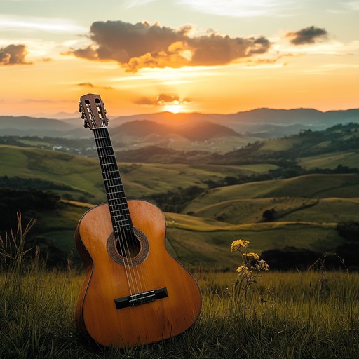 This instrumental sertanejo song features warm, tender guitar melodies imitating the essence of rustic love stories, perfect for evoking emotions of nostalgia, warmth, and simple joys under the brazilian sun