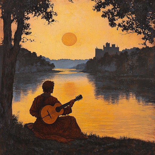 An instrumental piece that transports listeners to medieval times, where the delicate lute evokes deep feelings of sadness and yearning. The music embodies the spirit of a lone troubadour wandering through ancient lands, sharing tales of lost love and heartache.