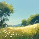 hopeful and soothing music with soft, gentle tones