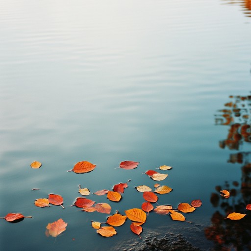 This composition captures the essence of a serene autumnal scene, where the gentle plucking of strings mimics the soft falling of leaves on a tranquil water surface. The music invites listeners into a peaceful, meditative state, reflecting the quiet and introspective mood of autumn.