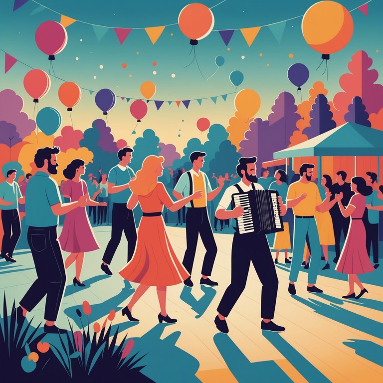 Crafted for those upbeat moments, this polka track boasts jovial, bouncing rhythms ideal for festive or celebratory scenes, characterized by a dynamic blend of traditional and lively folk elements that create a heartwarming, uplifting atmosphere.