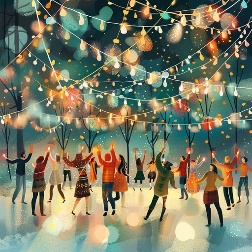 This composition combines energetic rhythms and uplifting progressive tunes to create an atmosphere filled with festive positivity. The dynamic progression enhances the celebratory feel, making it ideal for joyful gatherings and jubilant events.