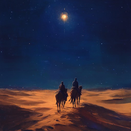 Journey into the echoing expanse of desert nights, where the duduk's haunting tones fill the air with longing. The piece blends traditional middle eastern influences with modern ambient elements, creating a wistful and mystical soundscape.