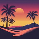 relaxing middle eastern instrumental evoking desert oasis at twilight.